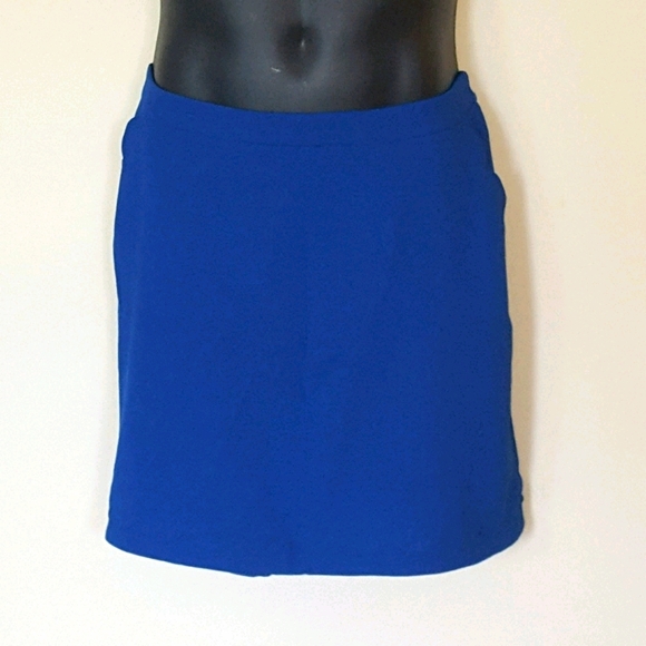 Banana Republic Royal Blue Scallop Skirt Sz 14 NEW - Picture 2 of 5